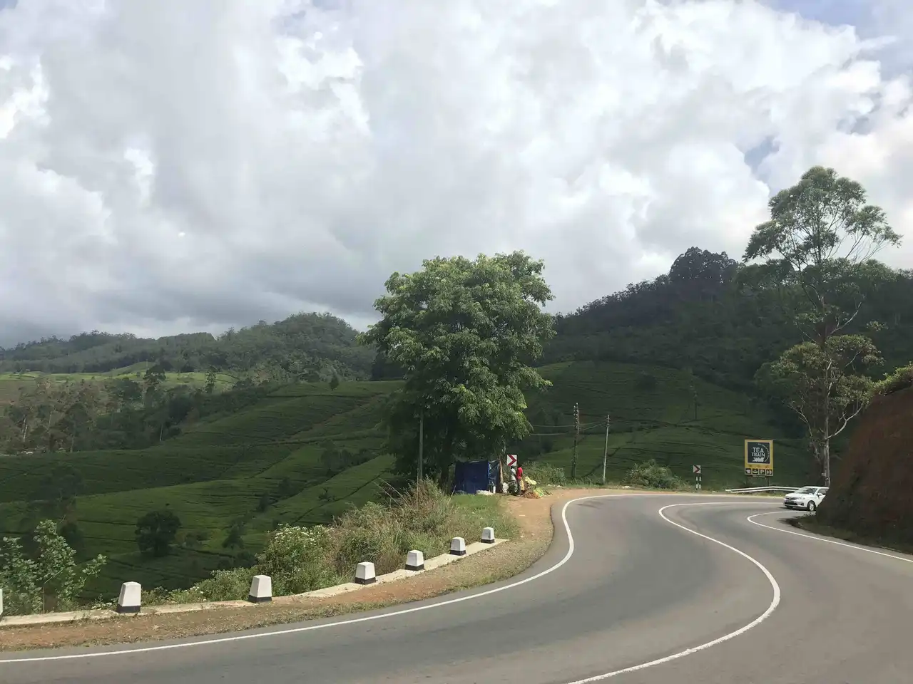 Scenic roads leading to hills