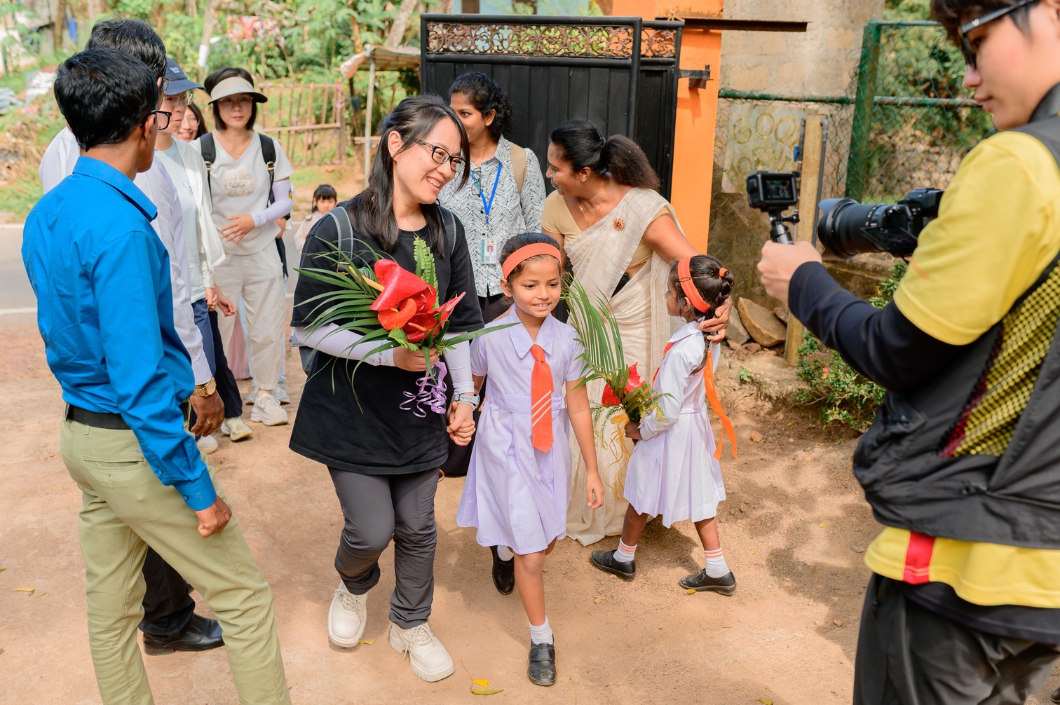 Warm Welcome at the school