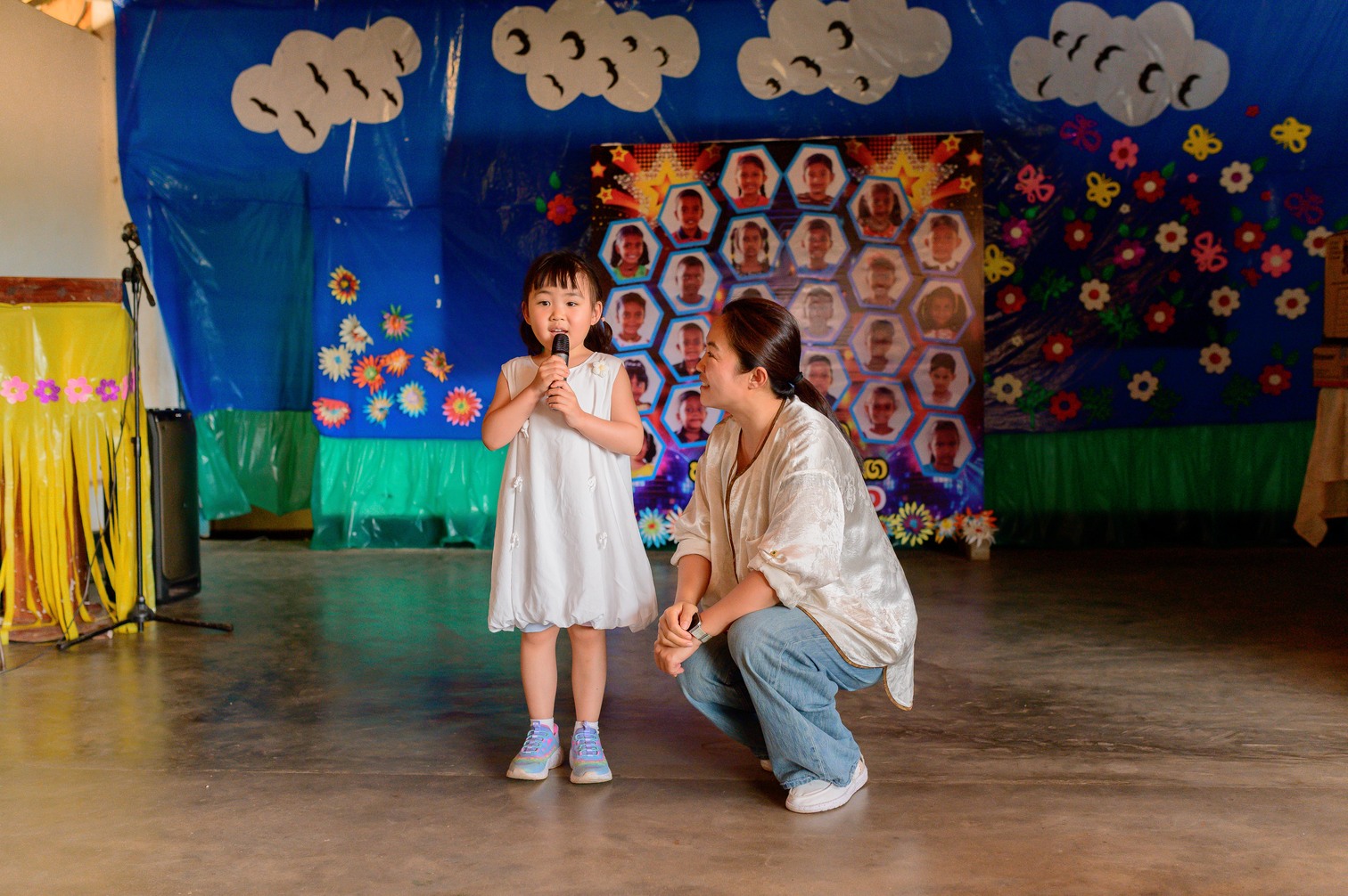 Chinese girl singing