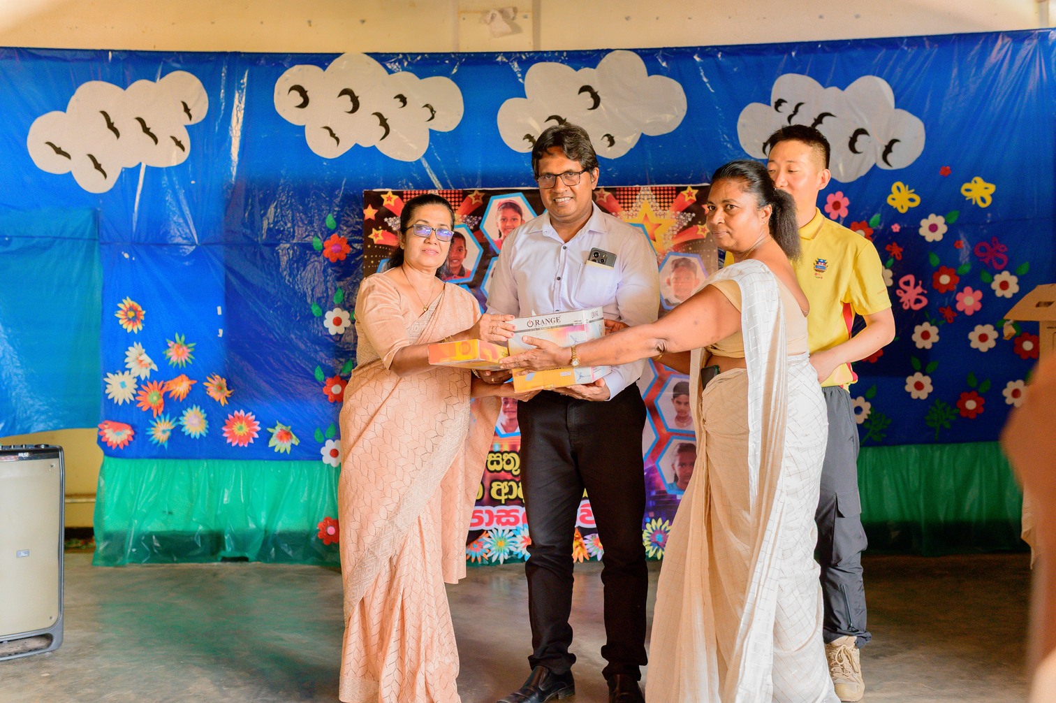 Donations of Fans to the School