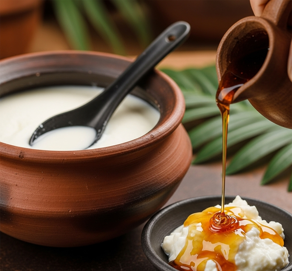 Curd and Kithul Treacle